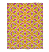 Mystical Mandalas Duvet Cover on a bed in a serene bedroom setting.